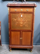 Louis 16 style Secretary in Satinwood and  different woods, France,Paris 1910,signed by E.Printz