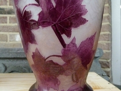 Art nouveau style Vases signed Legras in etched glass, France 1920