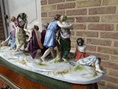 Belle epoque style Group with 12 people of the harvest in Rudolstadt,porcelain, Germany 1940