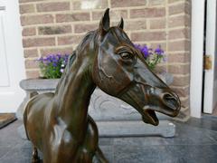 style Bronze Sculpture of a horse in patinated bronze, France,J.Bennes 1880