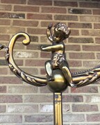 style Floor lamp with putti,s maison Jansen in gilded bronze, France 1920