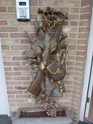 Hunting style Decorative carved and patinated wall sculpture in carved pine 1920