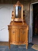Louis 15 style Very nice quality Wiener barock cabinet in carved walnut and gilt, Austria,Vienna 1880