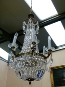 Louis 16 style Lamp in bronze and crystal, France 1930