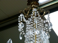 Louis 16 style Lamp in bronze and crystal, France 1930