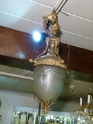 Louis 16 style Lamp in bronze and glass, Belgium 1920