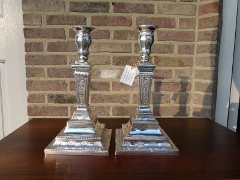 Louis 16 style Pair candelabra in 925 solid sterling silver 767gr 1870