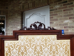 Louis 16 style Paravon roomscreen in carved wallnut, France 1900