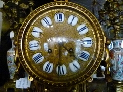 Napoleon 3 style clock in gilded bronze, France 1870