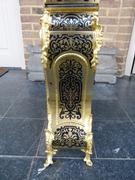 Napoleon III style Boulle Cartel with tortoiseshell in gilded bronze and marqueterie, France 1870