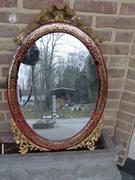 Napoleon III style Boulle mirror  in inlay with tortoiseshell and gilded bronze, France 1870