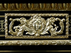 Napoleon III style Boulle style 1 door cabinet in ebonised wood,gilt bronze,black marble and tortoiseshell, France 1870