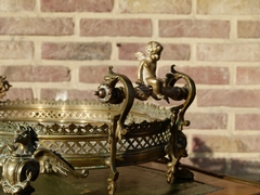 Napoleon III style Display tray in gilded bronze and onyx, France 1880