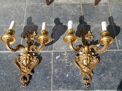 Regénce style A pair gilded bronze appliques 