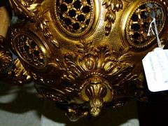 Regence style Lamp / luster in gilded bronze, France 1910