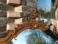 Rengecy style Mirror in oak, Belgium 1900