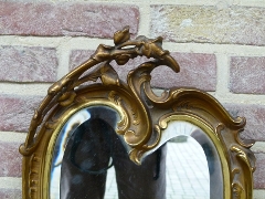 Art-nouveau style mirror  in gilded bronze, France 1900