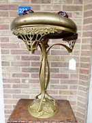 Art-nouveau style Table lamp  in bronze and glass, Austria 1890