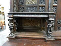 Asiatique style Huge cabinet from a temple, India 1880