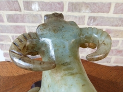 Aziatisch style Sculptuur van een os in speksteen, Azie