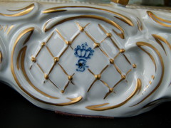 Bell epoque style German Sitzendorf porcelain group 