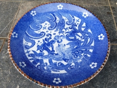 Chinese style Disch white and blue in porcelain, China