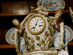 style Clock in porcelain, Germany 1920