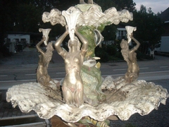 style Fountain  in patinated bronze 1960-70