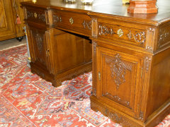 Louis 15 style Double desk in Oak, Belgium,Liége 1880