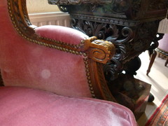 Louis 16 style Pair bergéres armchairs in walnut, France 1890