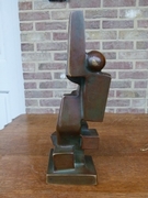Modern style Sculpture by J.M. Lheureux in patinated bronze, Belgium,Liége dated 1996