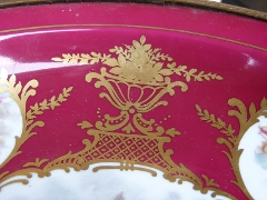 Napoleon III style Centerpiece coupe  in Sevrés porcelain and gilded bronze, France 1900