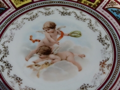 Napoleon III style Centerpiece with cherubs in porcelain and gilded bronze, Vienna,Austria 1890