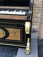 Napoleon III style Piano with Boulle marquetry in tortoise shell and bronze, Paris, France 1880