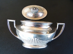 Napoleon III style Sterling silver coffee and tea set 3300 gram in 925 sterling silver 1880