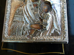 Russian silver icon with different stamps in silver, Russia 1834