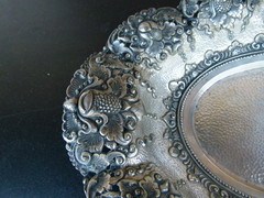 style silver Centerpiece  in 800 silver 473gr, Indonesia 1900