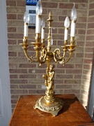 style Table lamp with a faun in gilt bronze, France 1940