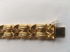 style Yellow golden bracelet 18kt  in 18kt yellow gold 1970